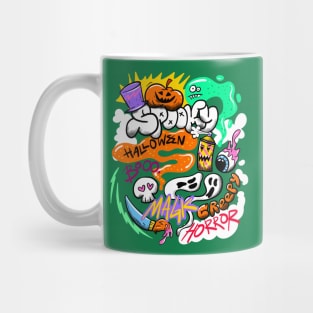 Halloween Graffiti Mug